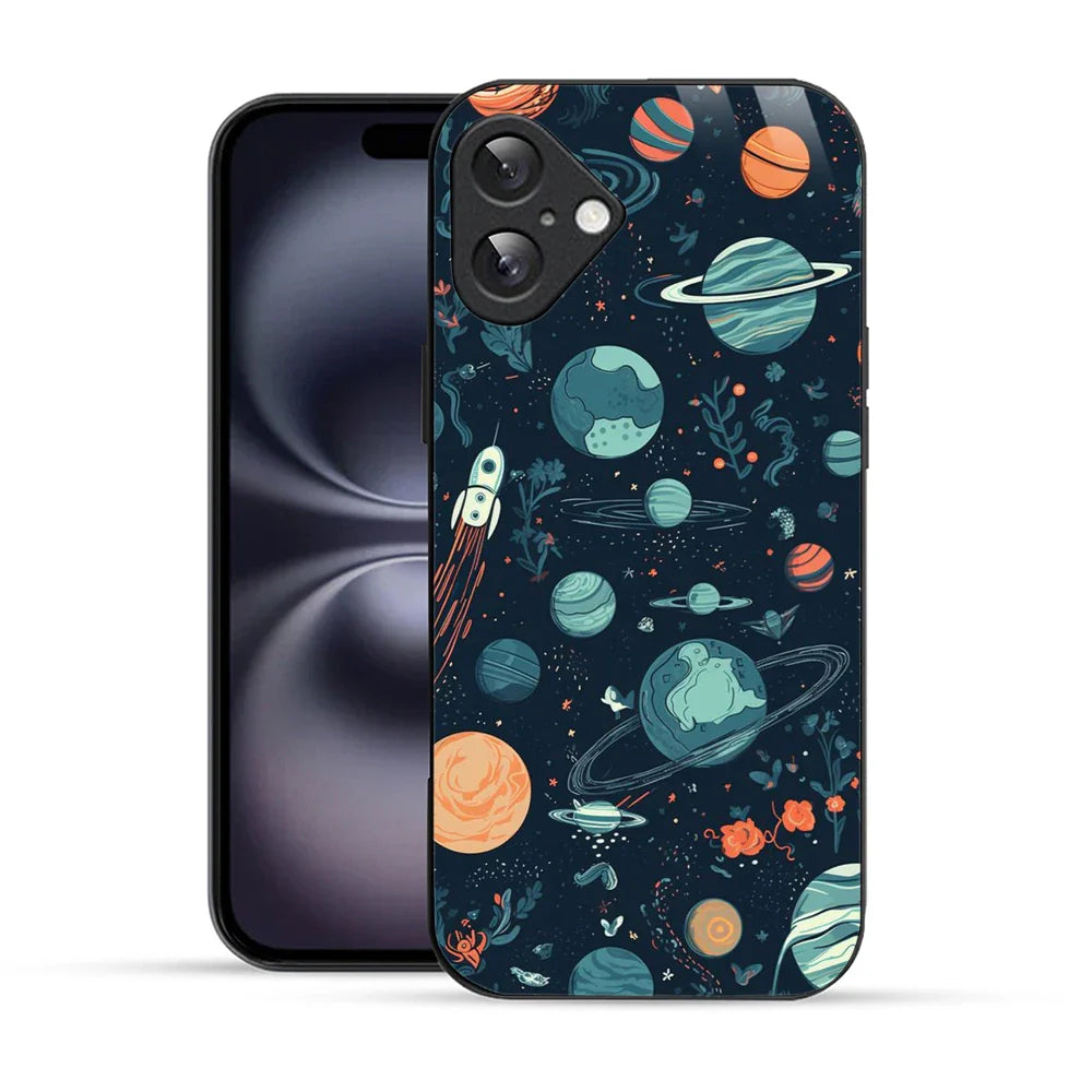 Bornstud Galaxy green Printed Case for iPhone 16