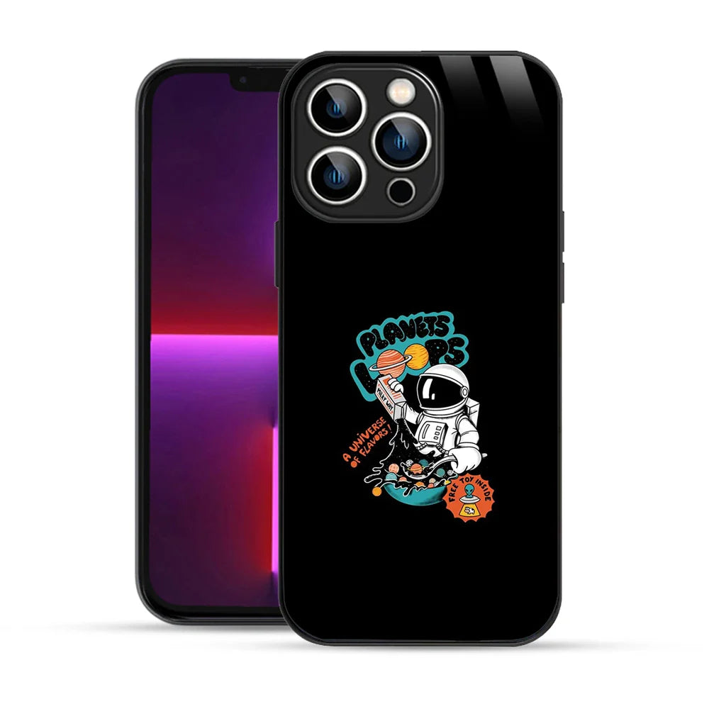 Bornstud Galaxy Planet loops Printed Case for iPhone 13 Pro