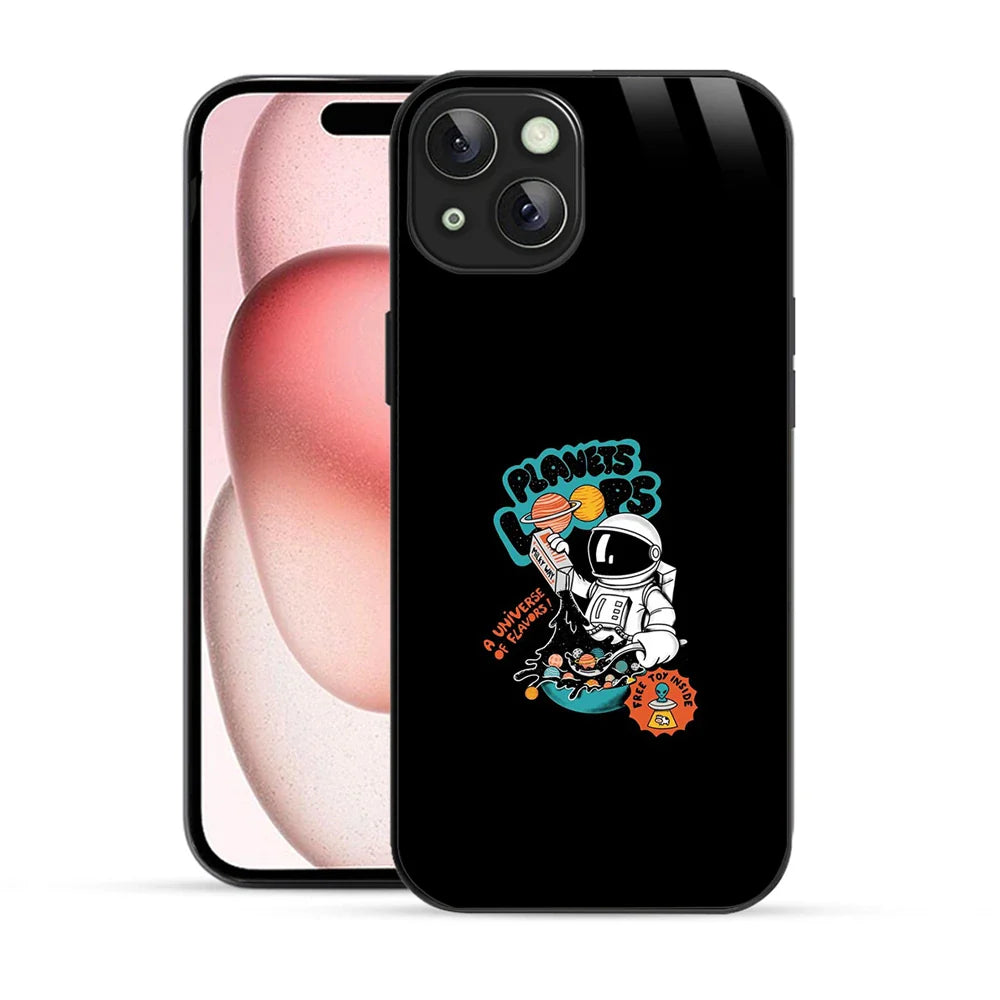 Bornstud Galaxy Planet loops Printed Case for iPhone 15