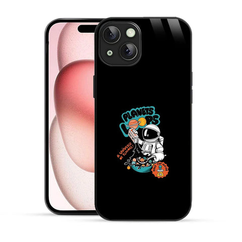 Bornstud Galaxy Planet loops Printed Case for iPhone 15