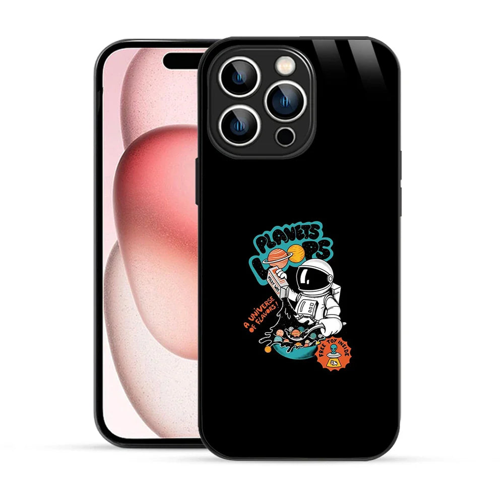 Bornstud Galaxy Planet loops Printed Case for iPhone 15 Pro Max