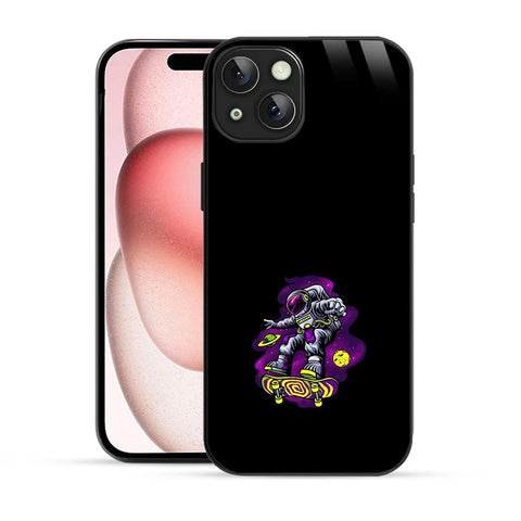 Bornstud Galaxy Astronout skate Printed Case for iPhone 15