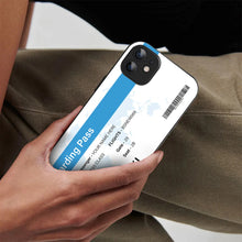 Bornstud Personalised my Boarding Pass Printed Case for iPhone 11 Celestial Blue