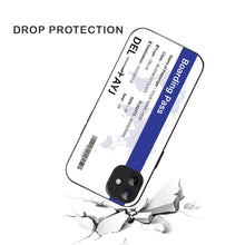 Bornstud Personalised my Boarding Pass Printed Case for iPhone 12 Cobalt