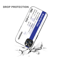 Bornstud Personalised my Boarding Pass Printed Case for iPhone 12 Pro Cobalt