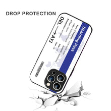 Bornstud Personalised my Boarding Pass Printed Case for iPhone 13 Pro Cobalt