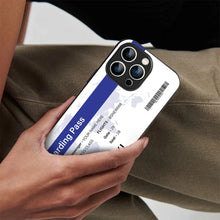 Bornstud Personalised my Boarding Pass Printed Case for iPhone 13 Pro Cobalt