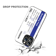 Bornstud Personalised my Boarding Pass Printed Case for iPhone 15 Pro Max Cobalt