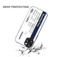 Bornstud Personalised my Boarding Pass Printed Case for iPhone 14 Plus Ebony Clay