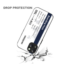 Bornstud Personalised my Boarding Pass Printed Case for iPhone 15 Plus Ebony Clay