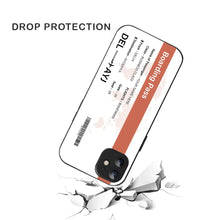 Bornstud Personalised my Boarding Pass Printed Case for iPhone 11 Orange Salmon