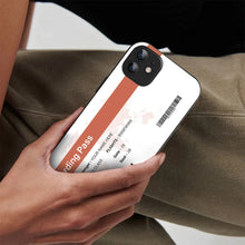 Bornstud Personalised my Boarding Pass Printed Case for iPhone 11 Orange Salmon