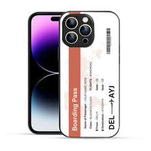 Bornstud Personalised my Boarding Pass Printed Case Orange Salmon