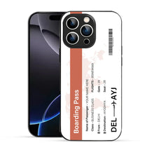 Bornstud Personalised my Boarding Pass Printed Case Orange Salmon