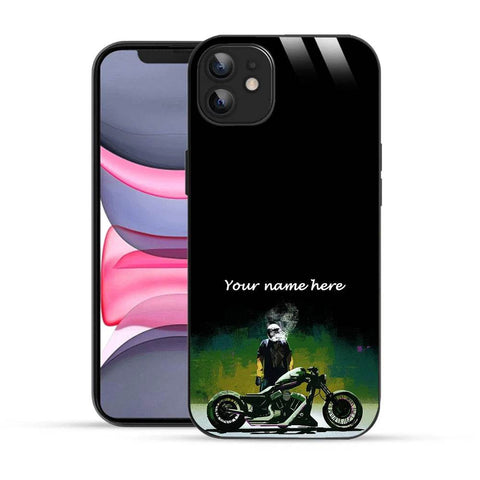 Bornstud Personalised my Name Printed Case for iPhone 12 Bottle Green - Bornstud