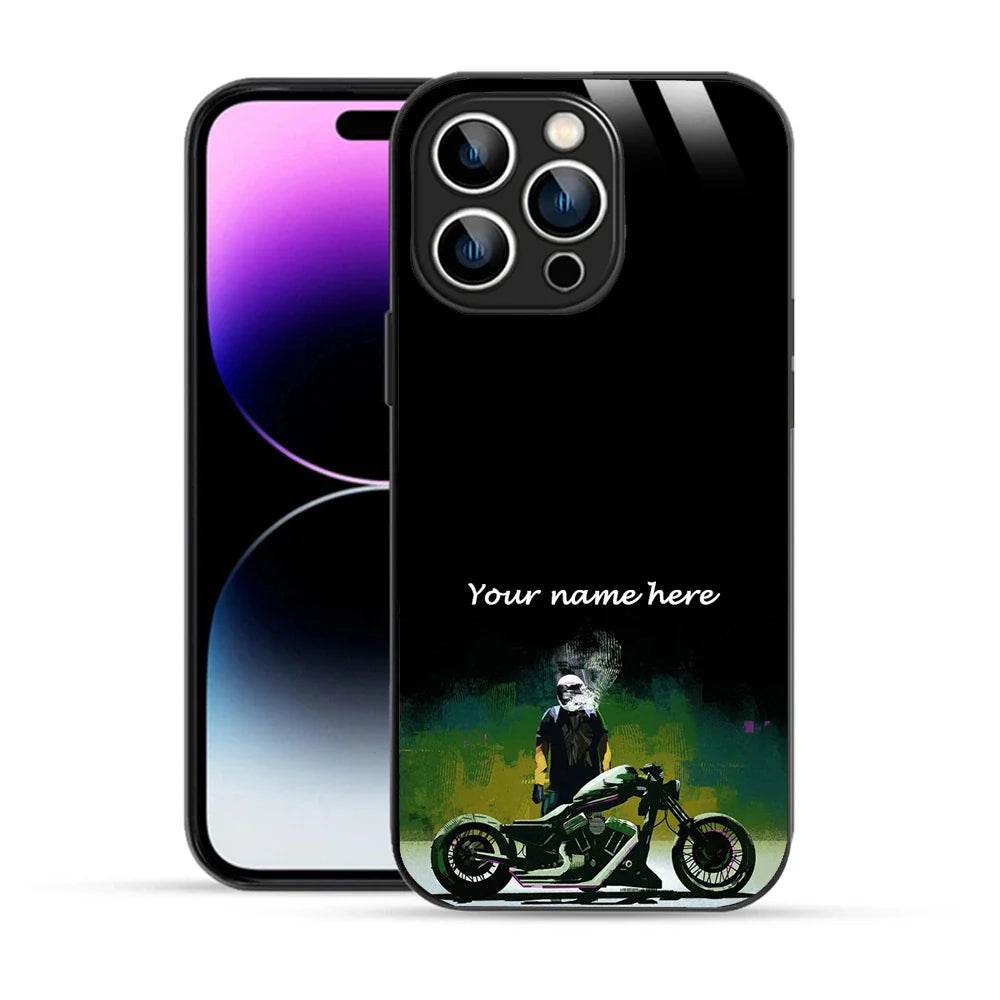 Bornstud Personalised my Name Printed Case for iPhone 14 Pro Bottle Green - Bornstud