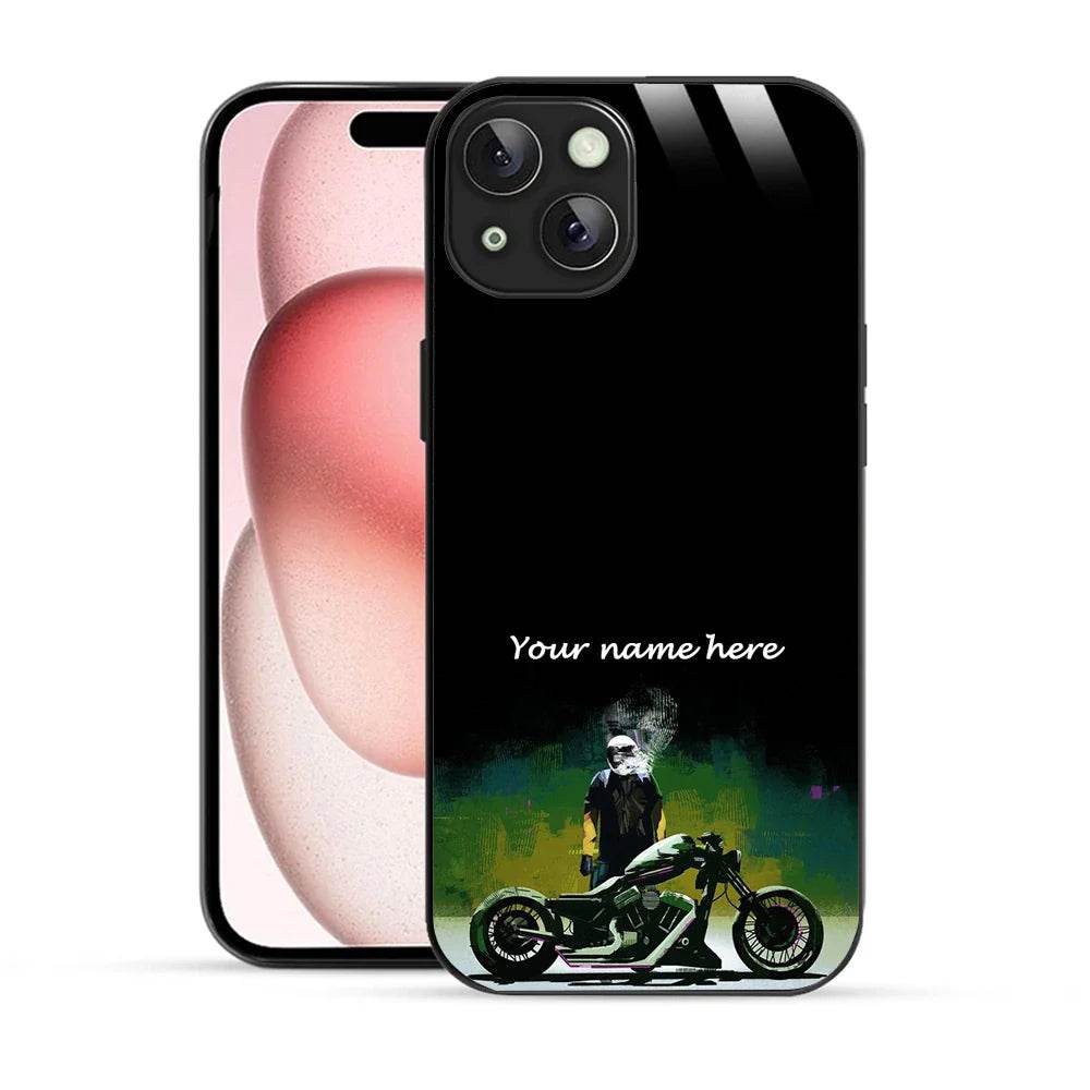 Bornstud Personalised my Name Printed Case for iPhone 15 Plus Bottle Green - Bornstud