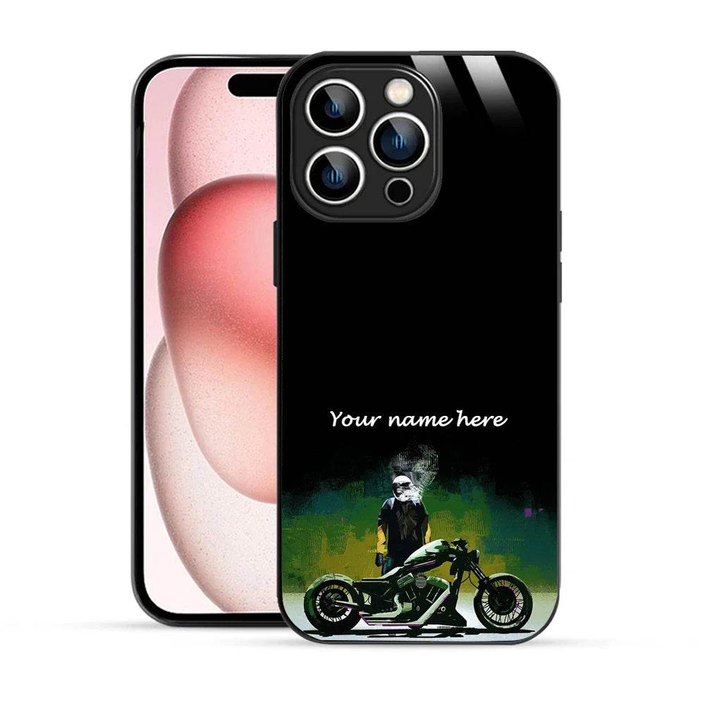 Bornstud Personalised my Name Printed Case for iPhone 15 Pro Max Bottle Green - Bornstud