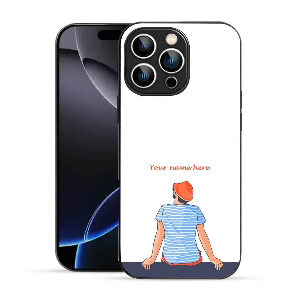 Bornstud Personalised my Name Printed Case pinkish -orange - Bornstud