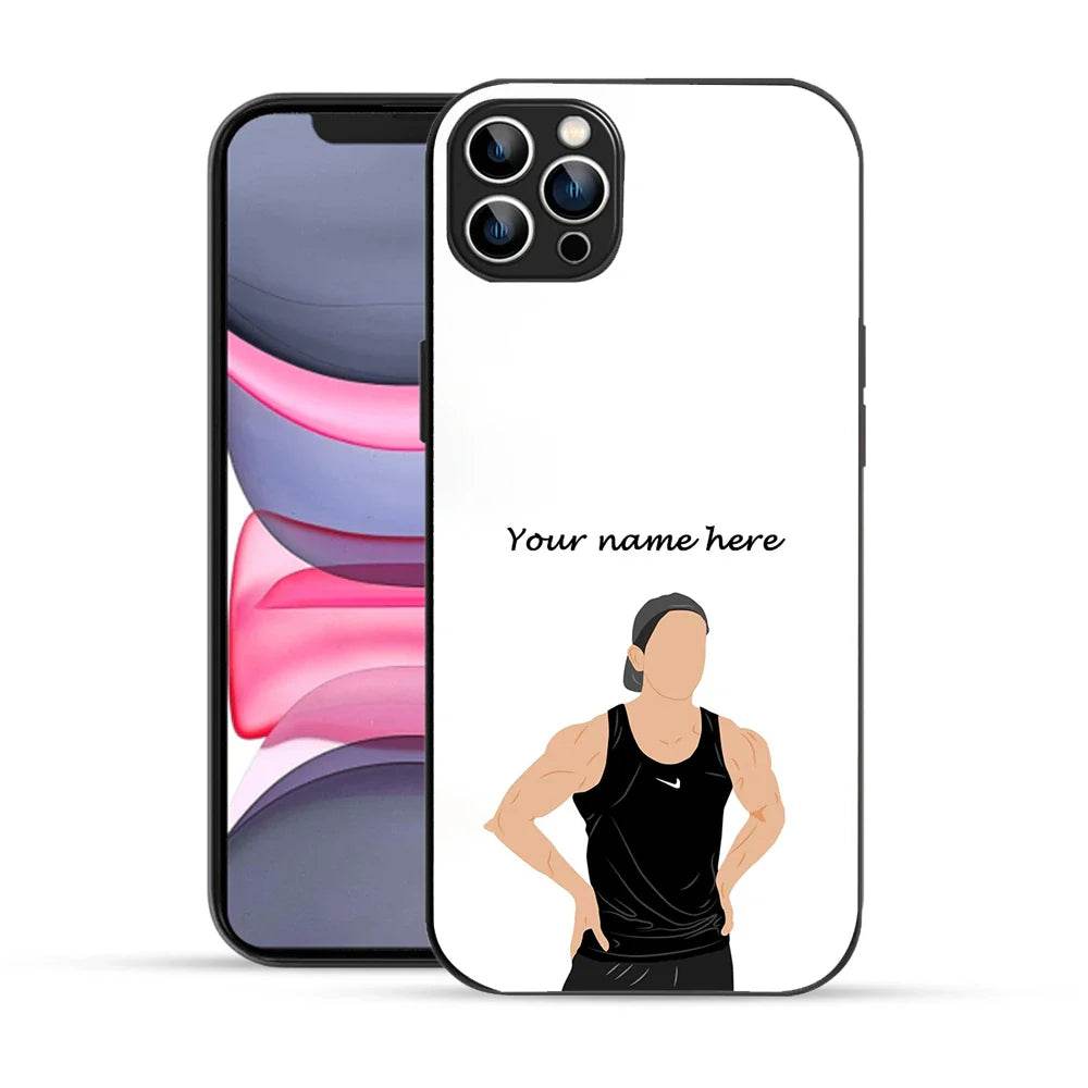 Bornstud Personalised my Name Printed Case for iPhone 12 Pro pinkish white - Bornstud