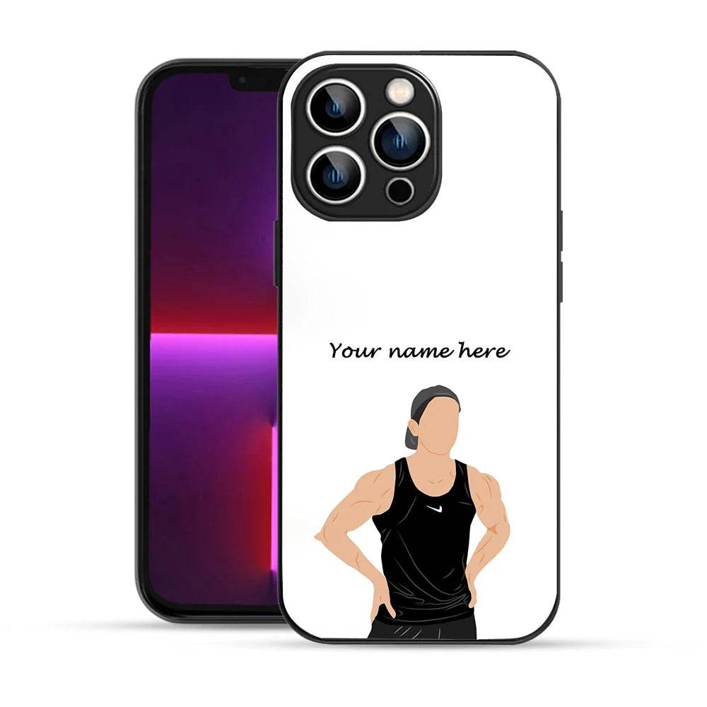 Bornstud Personalised my Name Printed Case for iPhone 13 Pro pinkish white - Bornstud