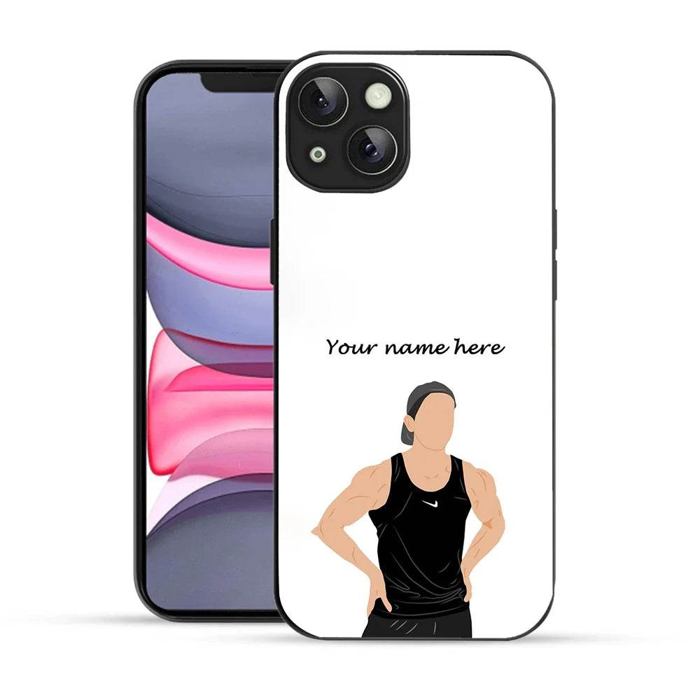 Bornstud Personalised my Name Printed Case for iPhone 14 Plus pinkish white - Bornstud