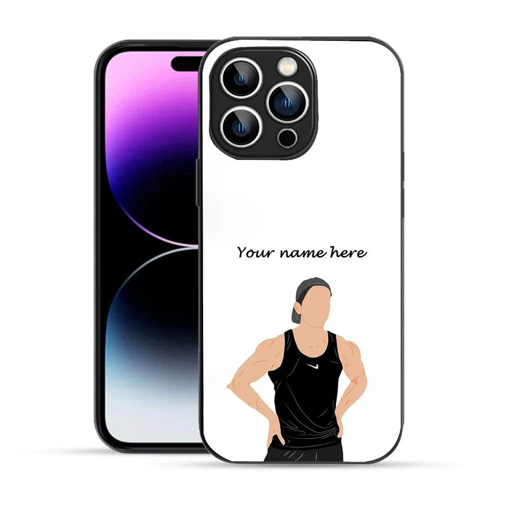 Bornstud Personalised my Name Printed Case for iPhone 14 Pro pinkish white - Bornstud