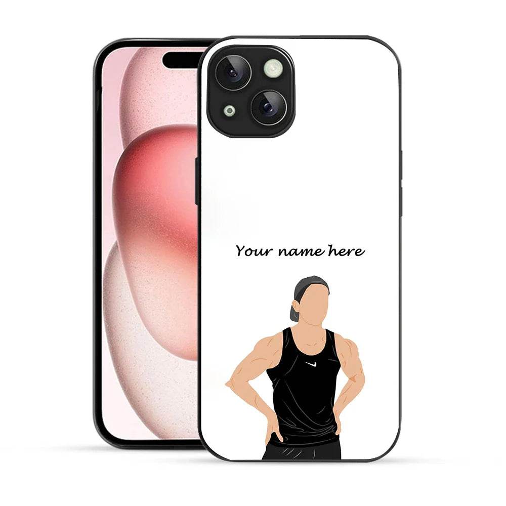 Bornstud Personalised my Name Printed Case for iPhone 15 Plus pinkish white - Bornstud