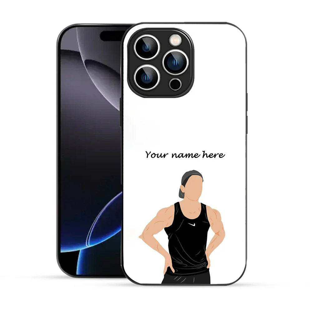 Bornstud Personalised my Name Printed Case for iPhone 16 Pro Max pinkish white - Bornstud