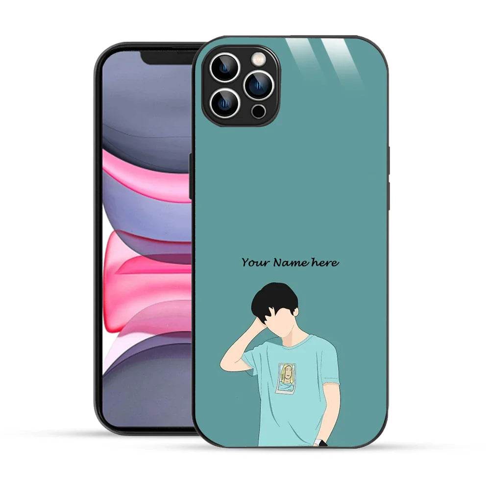 Bornstud Personalised my Name Printed Case for iPhone 11 Pro Blue - Bornstud