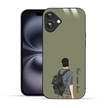 Bornstud Personalised my Name Printed Case Brown Grey - Bornstud