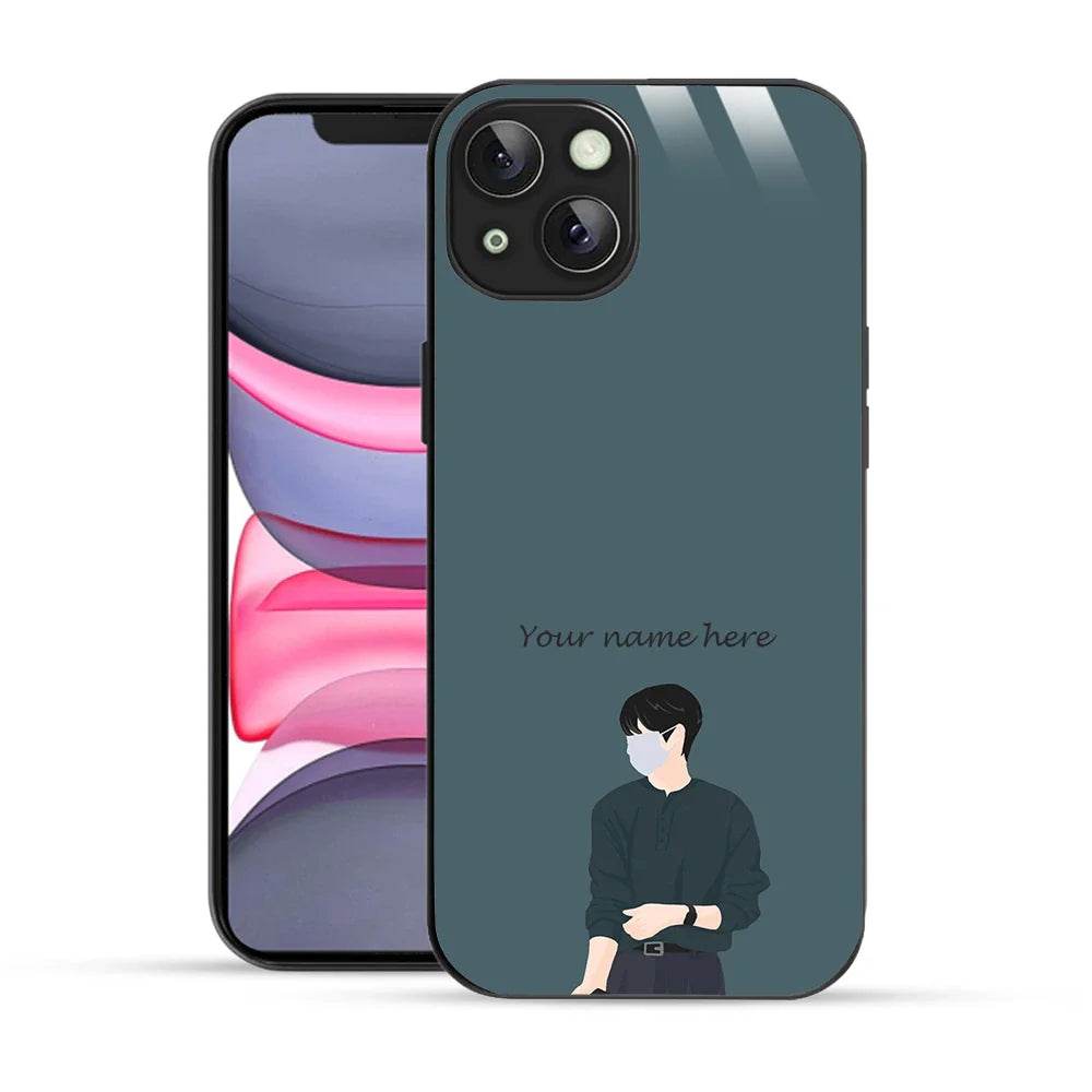 Bornstud Personalised my Name Printed Case for iPhone 14 Slate - Bornstud