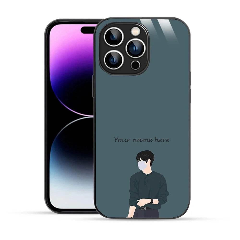 Bornstud Personalised my Name Printed Case for iPhone 14 Pro Slate - Bornstud