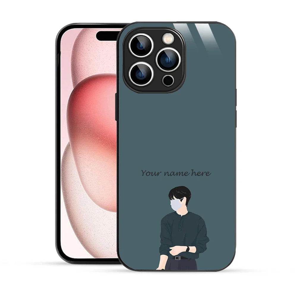 Bornstud Personalised my Name Printed Case for iPhone 15 Pro Slate - Bornstud