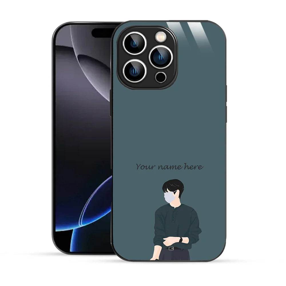 Bornstud Personalised my Name Printed Case for iPhone 16 Pro Slate - Bornstud