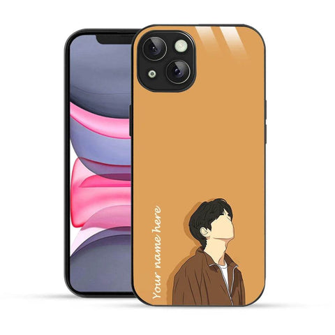 Bornstud Personalised my Name Printed Case for iPhone 14 Plus Sand Brown - Bornstud