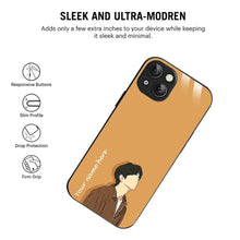 Bornstud Personalised my Name Printed Case for iPhone 14 Plus Sand Brown - Bornstud