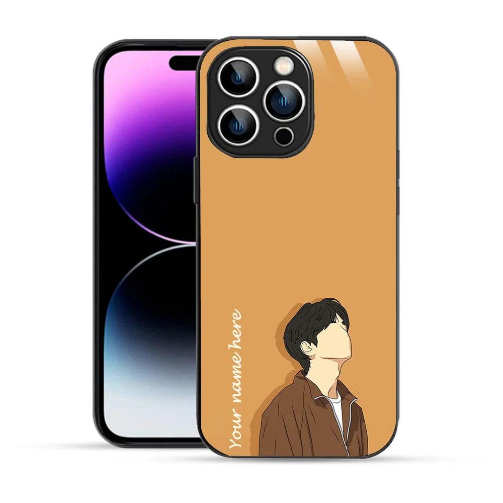 Bornstud Personalised my Name Printed Case for iPhone 14 Pro Sand Brown - Bornstud