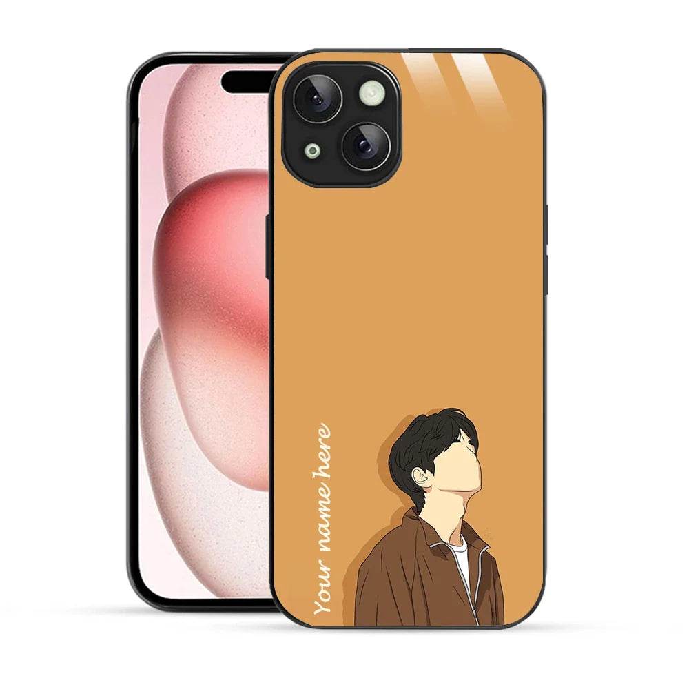 Bornstud Personalised my Name Printed Case for iPhone 15 Plus Sand Brown - Bornstud