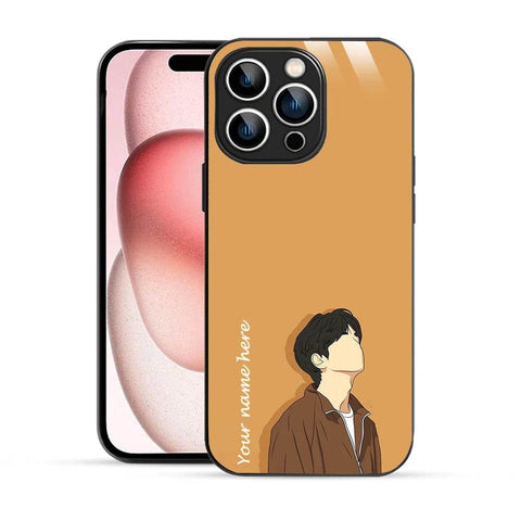 Bornstud Personalised my Name Printed Case for iPhone 15 Pro Sand Brown - Bornstud