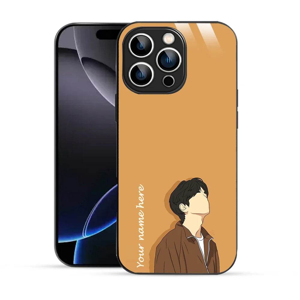 Bornstud Personalised my Name Printed Case for iPhone 16 Pro Sand Brown - Bornstud