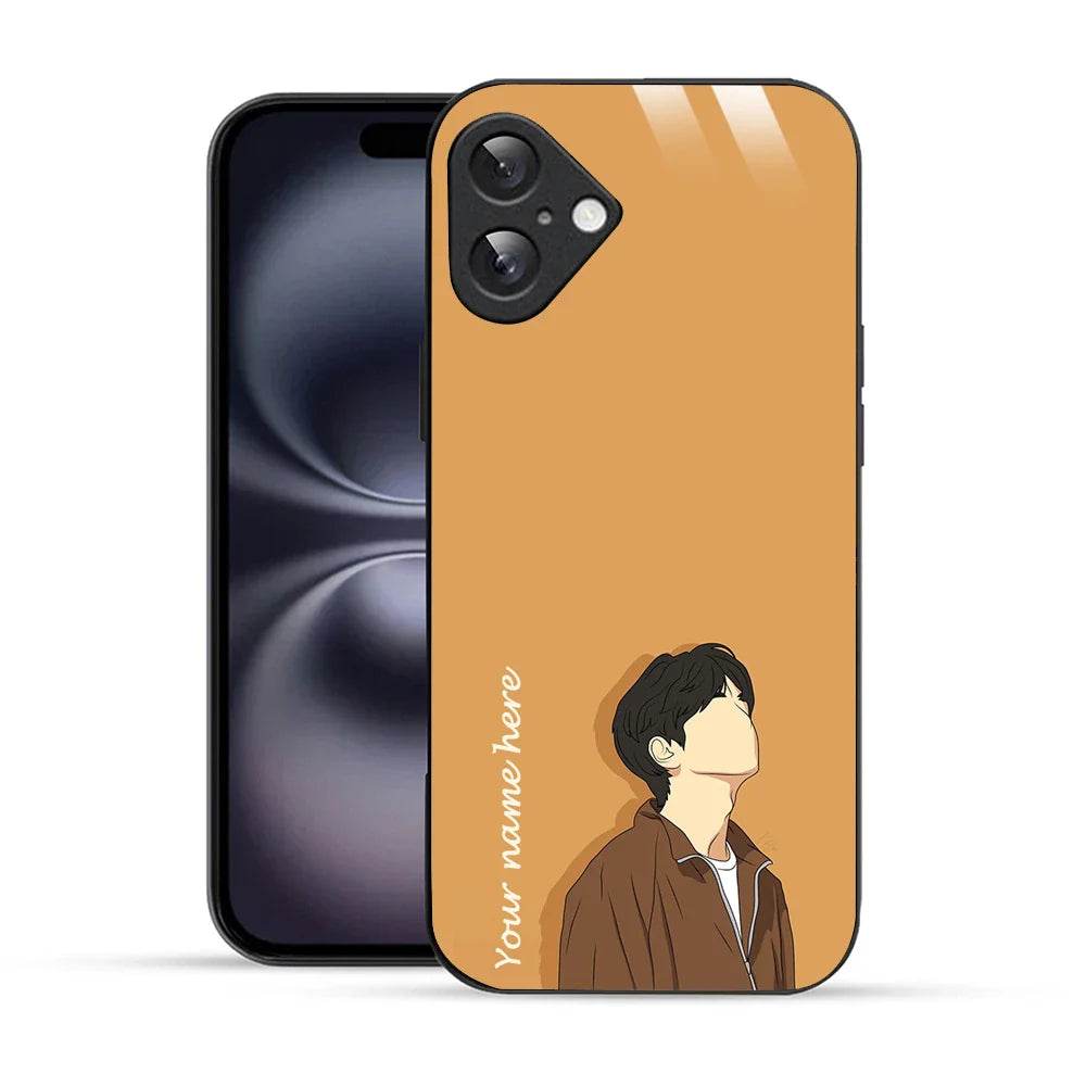 Bornstud Personalised my Name Printed Case for iPhone 16 Plus Sand Brown - Bornstud