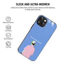 Bornstud Personalised my Name Printed Case for iPhone 14 Plus Pastel Blue - Bornstud