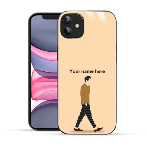 Bornstud Personalised my Name Printed Case for iPhone 11 Light Peach - Bornstud