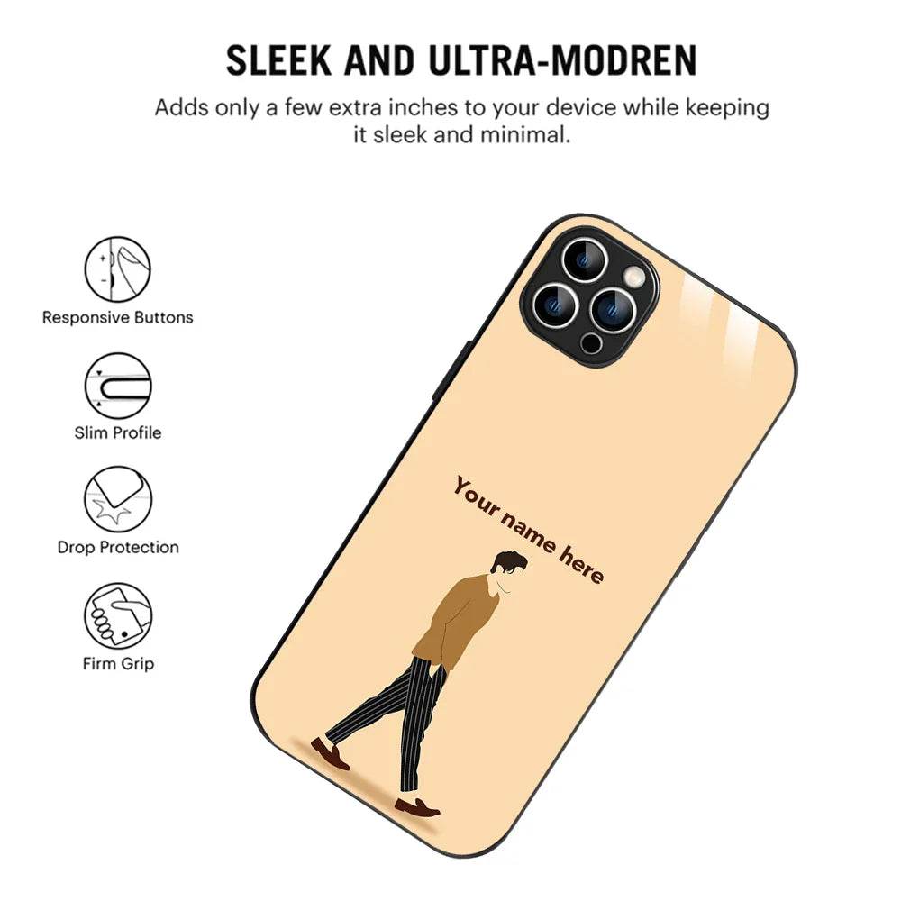 Bornstud Personalised my Name Printed Case for iPhone 11 Pro Light Peach - Bornstud