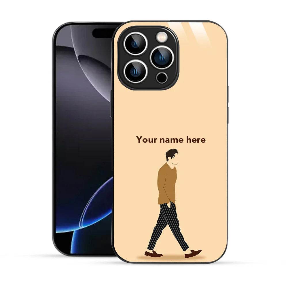 Bornstud Personalised my Name Printed Case for iPhone 16 Pro Light Peach - Bornstud