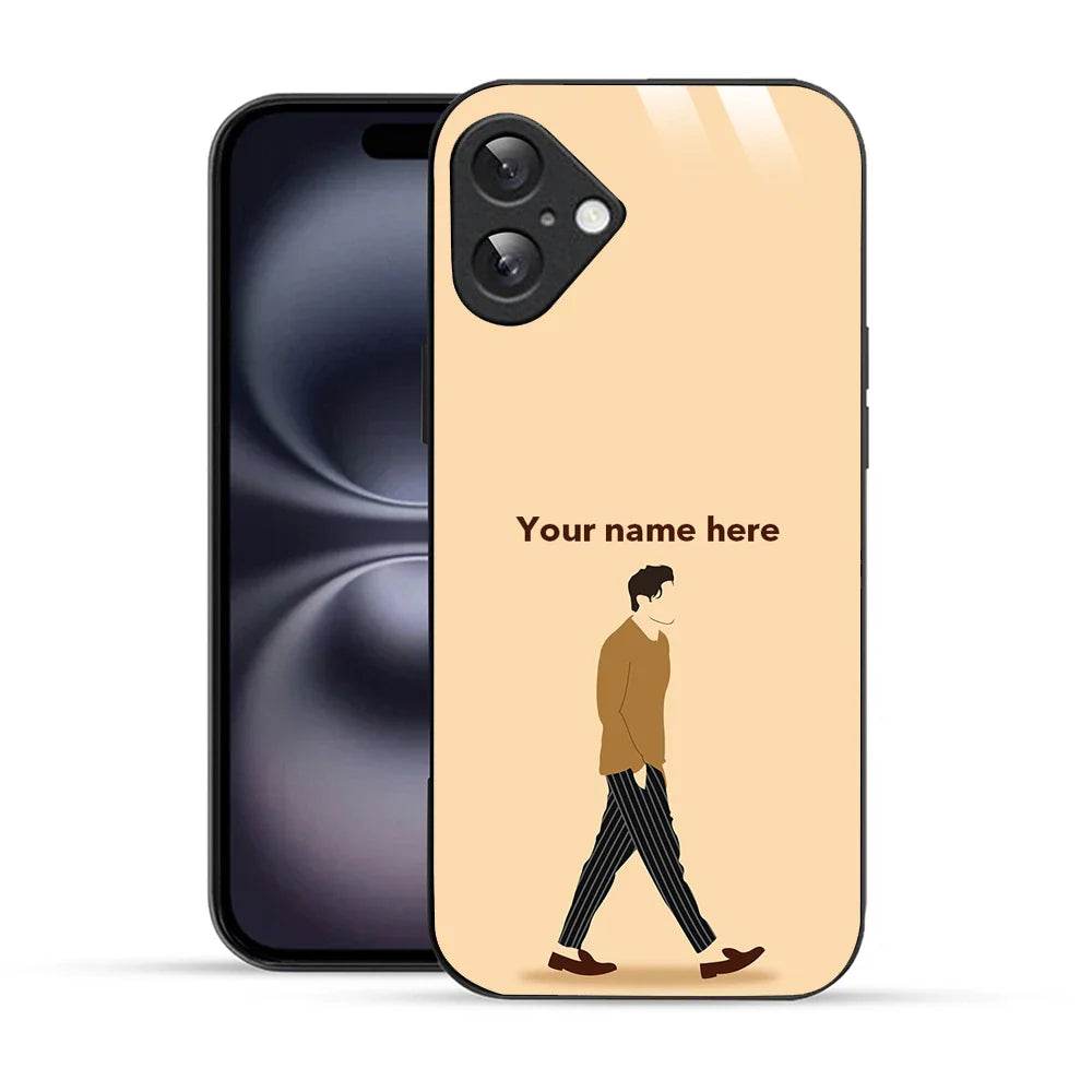 Bornstud Personalised my Name Printed Case for iPhone 16 Light Peach - Bornstud