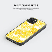 Bornstud Lemon Aesthetic iPhone 14 Mobile Back Cover – 2D Glass Printed Elegance - Bornstud