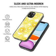 Bornstud Lemon Aesthetic iPhone 14 Plus Mobile Back Cover – 2D Glass Printed Elegance - Bornstud