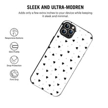 Bornstud Aesthetic Black Heart iPhone 12 Pro Max Mobile Back Cover – Premium Style & Protection - Bornstud